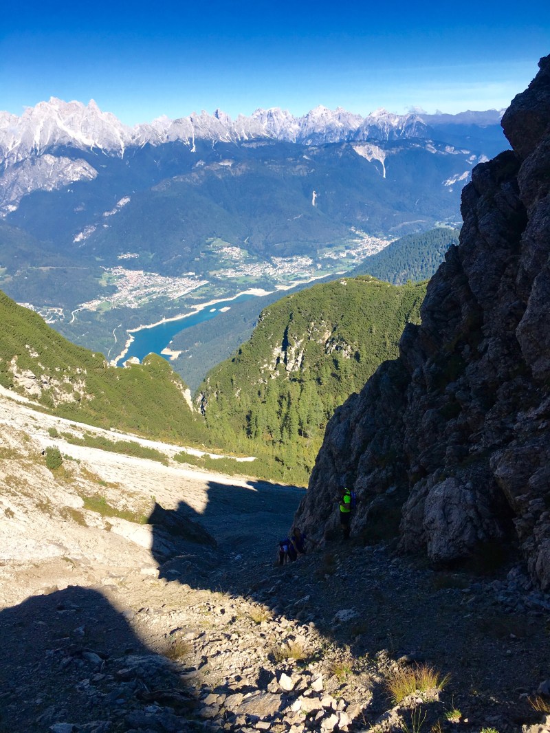 Lago del centro Cadore dal Picco di Roda