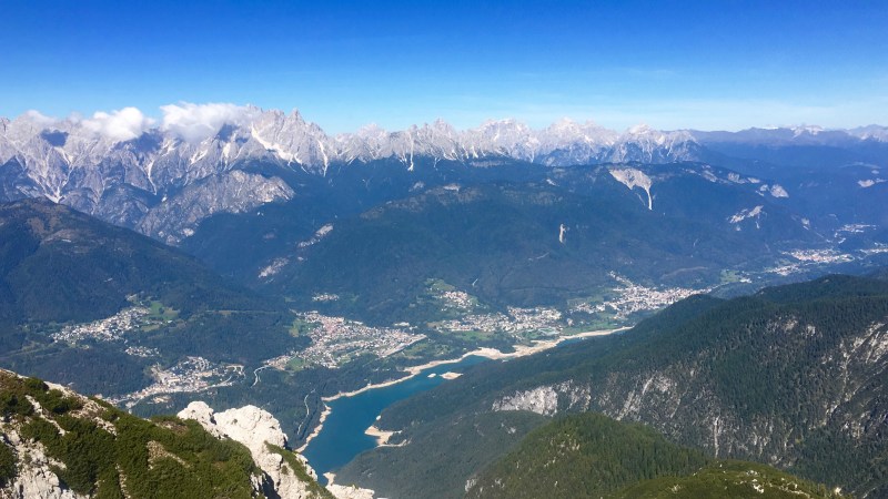 Centro Cadore dalla cima del Picco di Roda