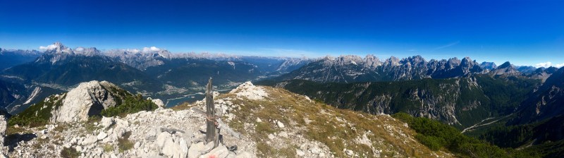 panorama dalla cima del Picco di Roda